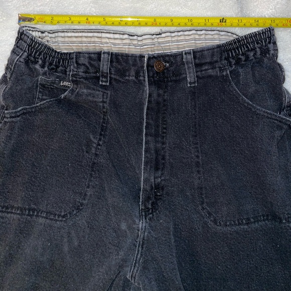 Lee Dark Wash Denim Straight Leg Jeans - Picture 3 of 5